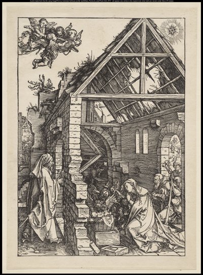 Neitsyen elämä: Syntymä, 1502-03 tekijältä Albrecht Dürer