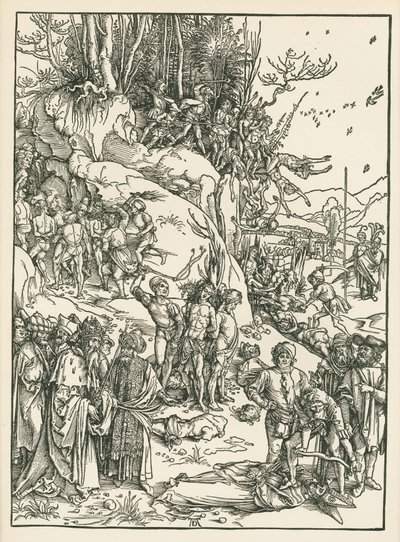 Kymmenen tuhannen marttyyri, noin 1496 (puupiirros). tekijältä Albrecht Dürer or Duerer