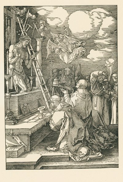 Pyhän Gregoriuksen messu tekijältä Albrecht Dürer or Duerer