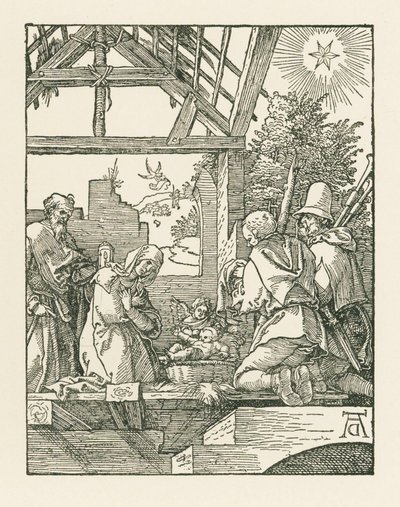 Syntymäjumalanpalvelus, noin 1510 (puupiirros) tekijältä Albrecht Dürer or Duerer