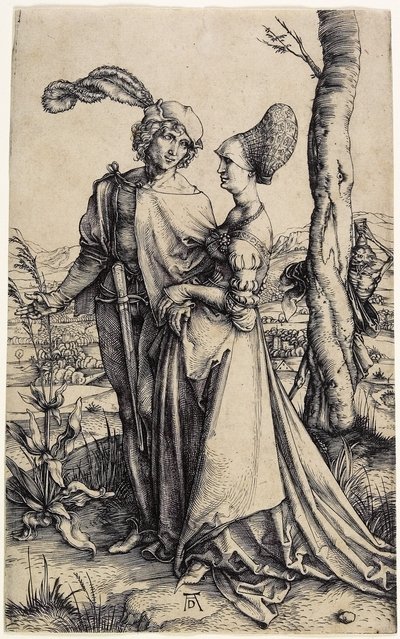 Promenade, c. 1496 tekijältä Albrecht Dürer