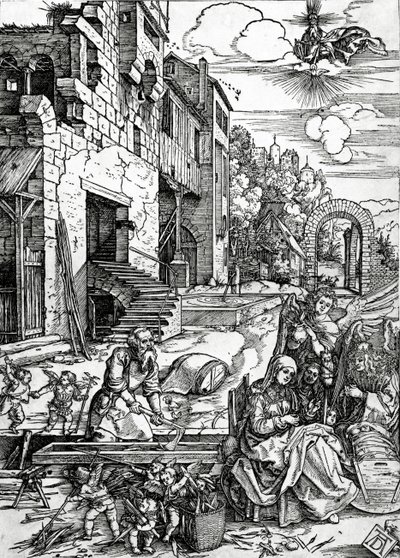 The Rest on the Flight to Egypt, "Life of the Virgin" -sarjasta tekijältä Albrecht Dürer