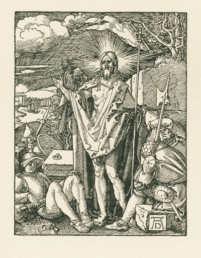 Ylösnousemus, noin 1510 (puupiirros) tekijältä Albrecht Dürer or Duerer