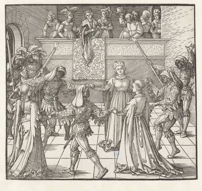 Soihdun tanssi tekijältä Albrecht Dürer or Duerer