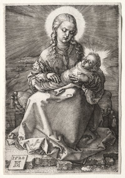 Neitsyt kapaloituneen lapsen kanssa tekijältä Albrecht Dürer or Duerer