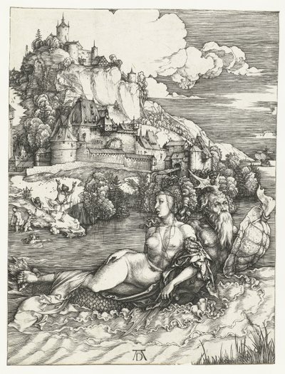 Amymonen sieppaus merihirviön toimesta tekijältä Albrecht Dürer or Duerer