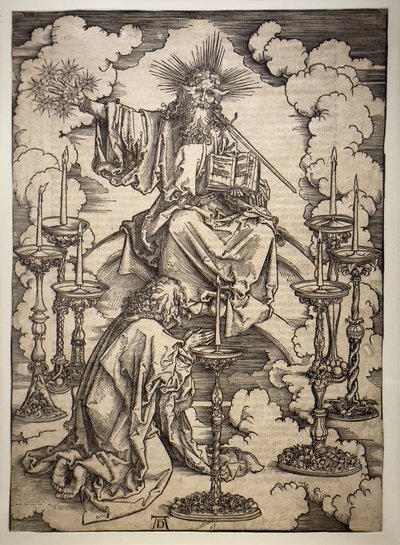 Visio 7 kynttilänjalassa tekijältä Albrecht Dürer or Duerer