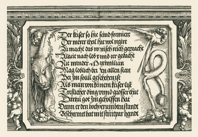 Riemukaari keisari Maximilian I:lle tekijältä Albrecht Dürer or Duerer