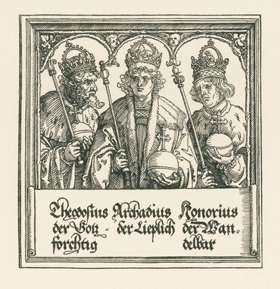 Riemukaari keisari Maximilian I:lle tekijältä Albrecht Dürer or Duerer