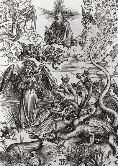Apocalypsen nainen ja seitsemänpäinen lohikäärme, Apocalypse tekijältä Albrecht Dürer