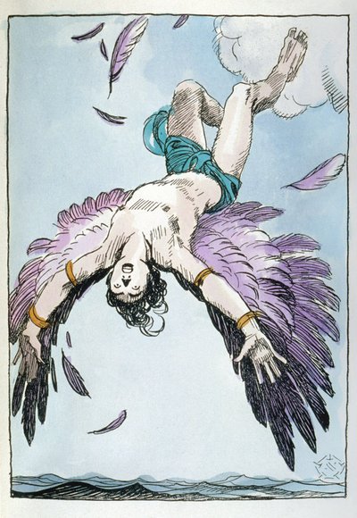 Ikaroksen putoaminen tekijältä Aleardo Terzi