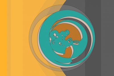 Dynaaminen sinivihreä pyörre tekijältä Alejandra Winkhaus