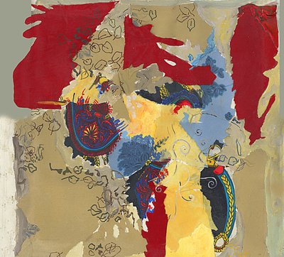 Eläväinen abstrakti kollaasi tekijältä Alejandra Winkhaus