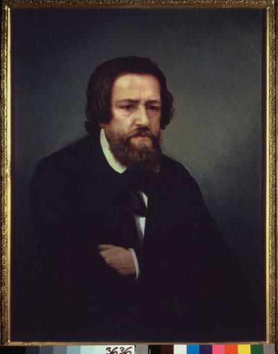 Taiteilija Aleksandr Ivanovin (1806-1858) muotokuva. Sergei Petrovitš Postnikovin (1825-1880) maalaus öljy kankaalle. 1800-luvun venäläinen taide. Valtion Tretjakovin galleria, Moskova. tekijältä Aleksandr Andreevich Ivanov