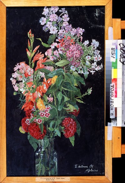 ""Kukkakimppu"" Aleksanteri Jakovlevich Golovinin (Aleksandri Golovin) maalaus (1863-1930) 1911 Valtion taidemuseo, Nižni Novgorod tekijältä Aleksandr Jakovlevic Golovin