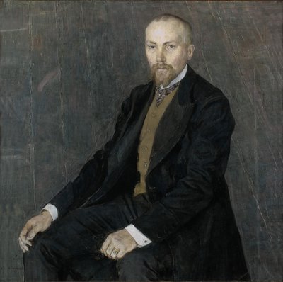 Taiteilija Nicholas Roerichin muotokuva 1874-1947, 1907 tekijältä Aleksandr Jakovlevic Golovin