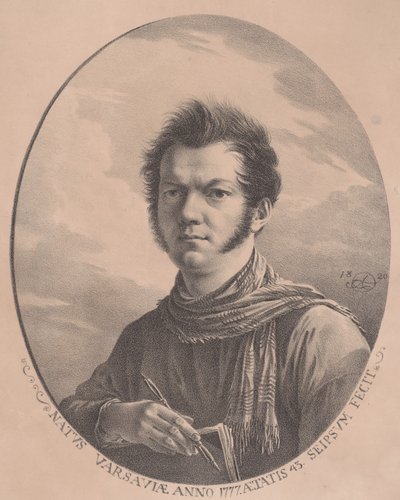 Omakuva albumilla ja kynällä, 1819., 1819. tekijältä Aleksandr Orlovsky