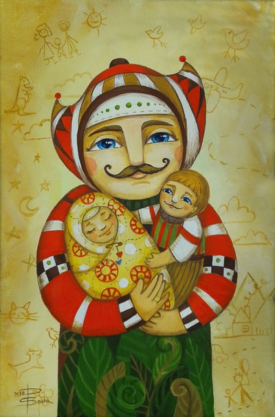 Isän hellä syleily tekijältä Aleksandra Paranchenko