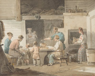 Lounasaika, 1821 tekijältä Aleksei Gavrilovich Venetsianov