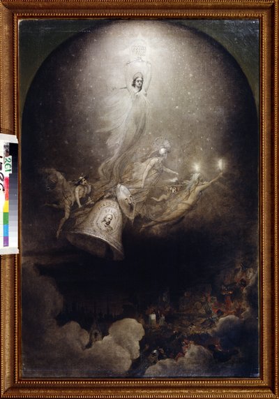 "Sosialistisen inspiraation sanomalehtien ""Kello""" ja ""Nämätähti""" Aleksei Petrovitš Bogolyubovin (Bogoliubov tai Bogolioubov) maalaus (1824-1896) 1860 Valtion keskuskirjallisuusmuseo, Moskova tekijältä Aleksei Petrovich Bogolyubov