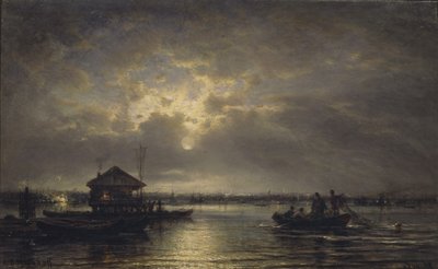 Kesäyö Nevalla, 1875 tekijältä Aleksei Petrovich Bogolyubov