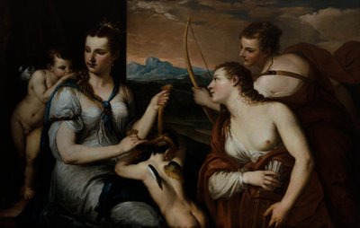 Venus sokeaa Cupidon tekijältä Alessandro (1588 1648) Varotari