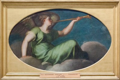 Fame (öljy kankaalle) tekijältä Alessandro (1588 1648) Varotari