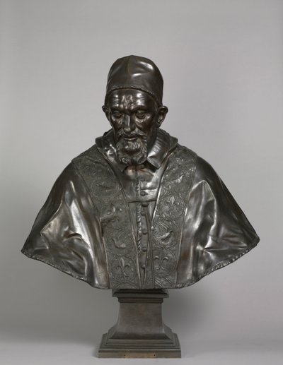Paavi Innocentius X Pamphilin muotokuva, suunniteltu 1647-1648, valettu 1650-1700. tekijältä Alessandro Algardi