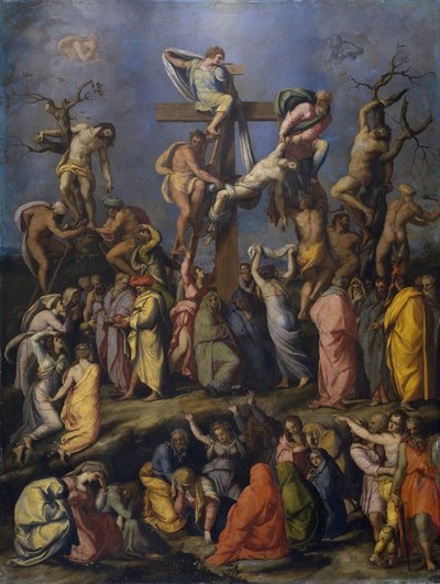 Laskeutuminen ristiltä, n. 1560 tekijältä Alessandro Allori