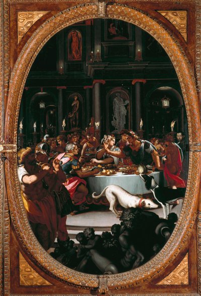 Kleopatran juhla (maalaus tekijältä Alessandro Allori