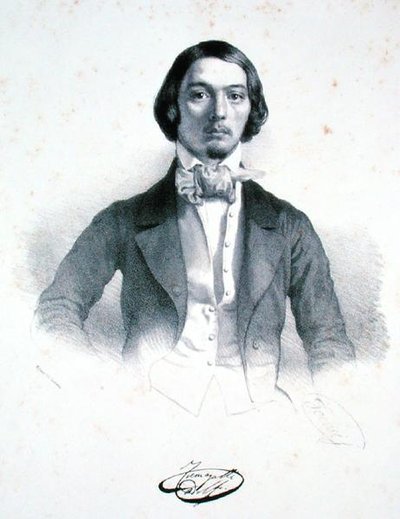 Adolfo Fumagalli (1828-56) (litho) tekijältä Alessandro Focosi