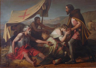 Ensimmäisten ristiretkeläisten kärsimä jano, 1852 tekijältä Alessandro Guardassoni