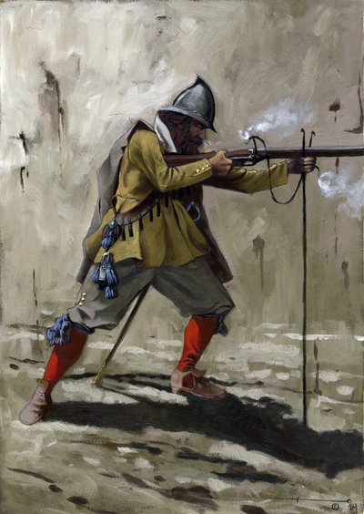 Tercio, espanjalaisen jalkaväen alus vuosina 1534-1704. Piirustus Alessandro Lonati tekijältä Alessandro Lonati