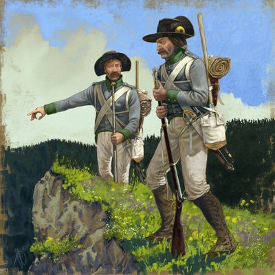 Itävaltalaisia kuvituksen pioneereja, noin 1809, 2018 tekijältä Alessandro Lonati