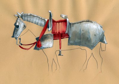 Armadura de cavalo Ilustração de Alessandro Lonatifinnish tekijältä Alessandro Lonati