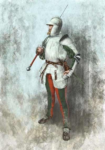Lansquenet haarniskassa (kuva) tekijältä Alessandro Lonati