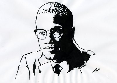 Malcolm X (1925-1965) afrikkalais-amerikkalainen aktivisti tekijältä Alessandro Lonati