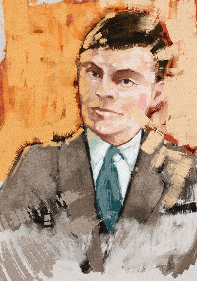 Matemaatikko Alan Turingin muotokuva, 2023 (kuva) tekijältä Alessandro Lonati
