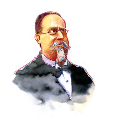 Cesare Lombroson muotokuva (1835-1909), Italian kriminologian koulun perustaja (Cesare Lombroson muotokuva italialainen kriminologi ja lääkäri, Italian positivistisen kriminologian koulun perustaja) tekijältä Alessandro Lonati