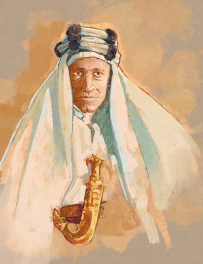 Lawrence of Arabian muotokuva (kuva) tekijältä Alessandro Lonati