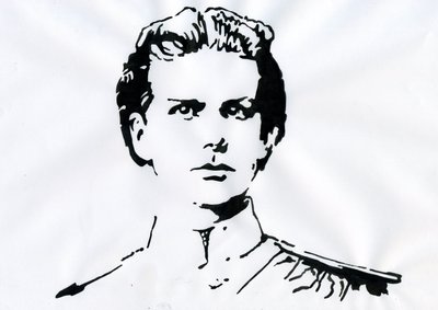 Ludvig II de Bavieren muotokuva (Ludwig Otto Friedrich Wilhelm von Wittelsbach tekijältä Alessandro Lonati