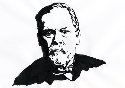 Louis Pasteurin (1822-1895), englantilaisen kemistin ja mikrobiologin muotokuva tekijältä Alessandro Lonati