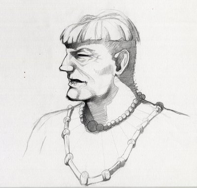 Muotokuva merirosvosta (yksityismies) tai merimiehen rintakuva. Piirustus Alessandro Lonati. tekijältä Alessandro Lonati