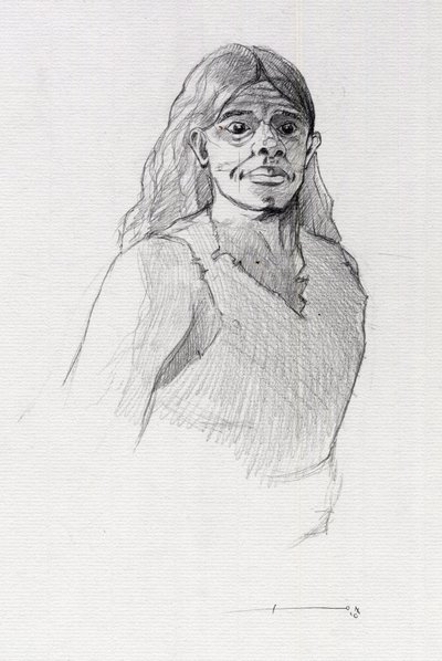 Muotokuva merirosvosta (yksityismies) tai merimiehen rintakuva. Piirustus Alessandro Lonati. tekijältä Alessandro Lonati