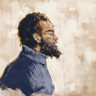 Aktivistin, vallankumouksellisen, MICHAEL X:n muotokuva (kuva) tekijältä Alessandro Lonati