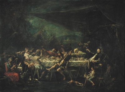 Bohemian hääjuhla, n. 1730-1735 tekijältä Alessandro Magnasco