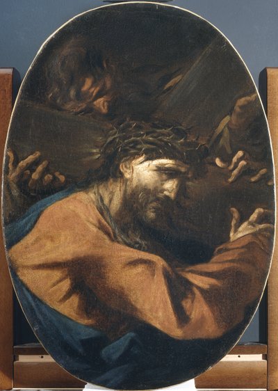 Kristus kantaa ristiä tekijältä Alessandro Magnasco