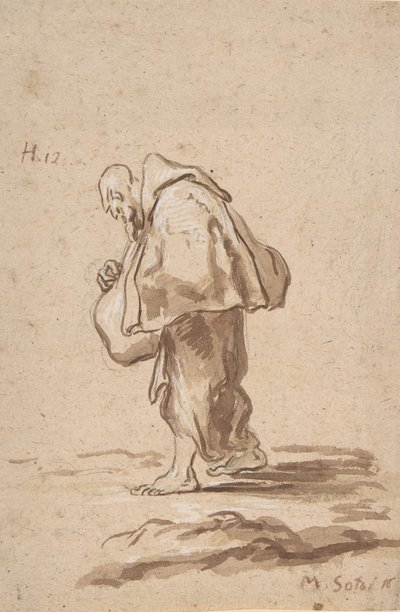 Pysyvä pyhiinvaeltajien luostari, n. 1705-20. tekijältä Alessandro Magnasco