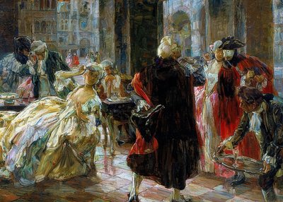 Café Florian 1700-luvulla tekijältä Alessandro Milesi
