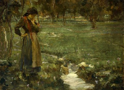 The Whispering Brook (öljy kankaalle) tekijältä Alessandro Milesi